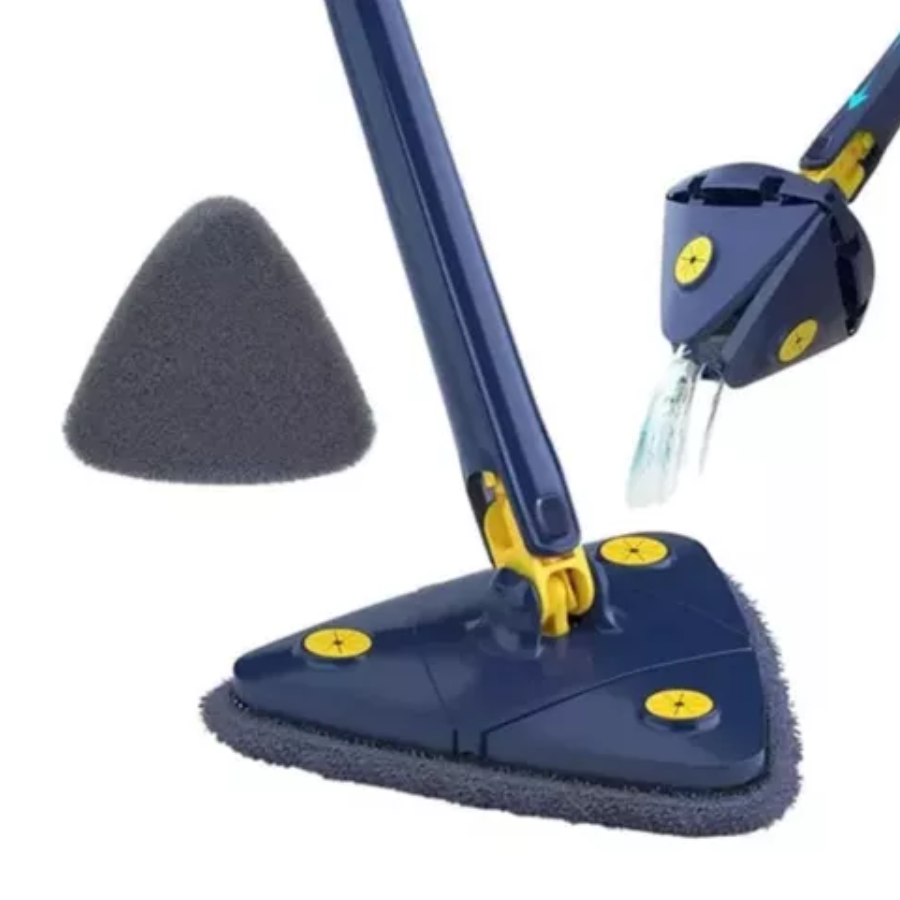 Trapero triangular con medidas de mango y base